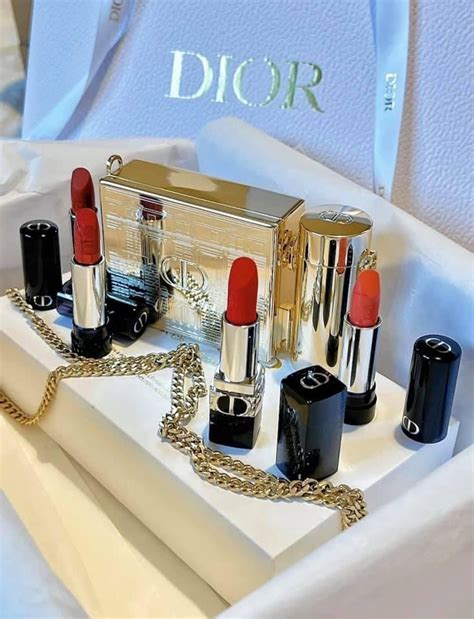 rouge dior minaudiere set|Rouge Dior minaudiere lipstick.